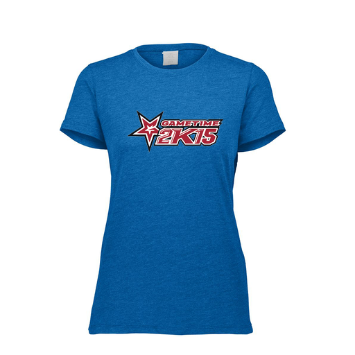 [FTSCUBRY-FAXS-LOGO1] Decker Women's Tri-Blend T-Shirt - Short Sleeve (Female Adult XS, Royal, Logo 1)