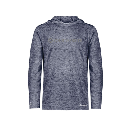 [FOLHCGNV-AS-LOGO2] Men's Charge Hoodie (Adult S, Navy, Logo 2)