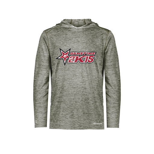 [FOLHCGGY-AS-LOGO1] Decker Men's Charge Hoodie (Adult S, Gray, Logo 1)