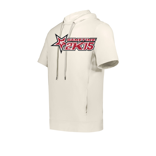 [222605-WHT-YS-LOGO1] YOUTH VENTURA SOFT KNIT SHORT SLEEVE HOODIE (Youth S, White, Logo 1)